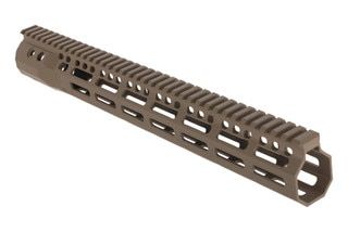 Troy G2SOCC Battle Rail Free Float M-LOK AR-15 Handguard has an FDE finish.